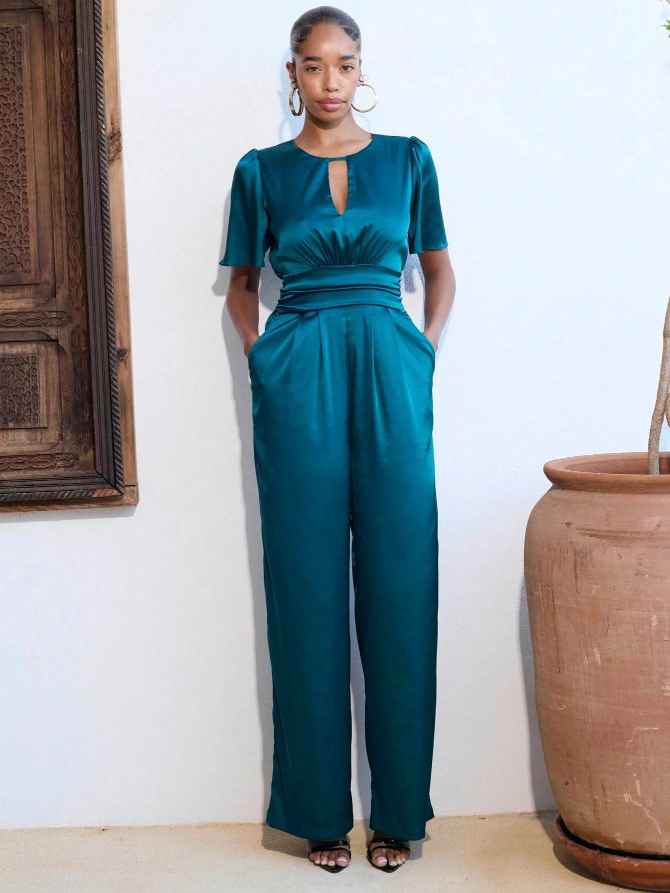 Savannah Jumpsuit in Teal - Image 3