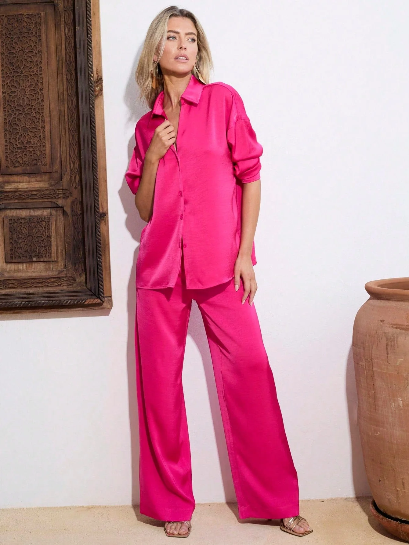 Konstantina Shirt in Magenta - Image 5