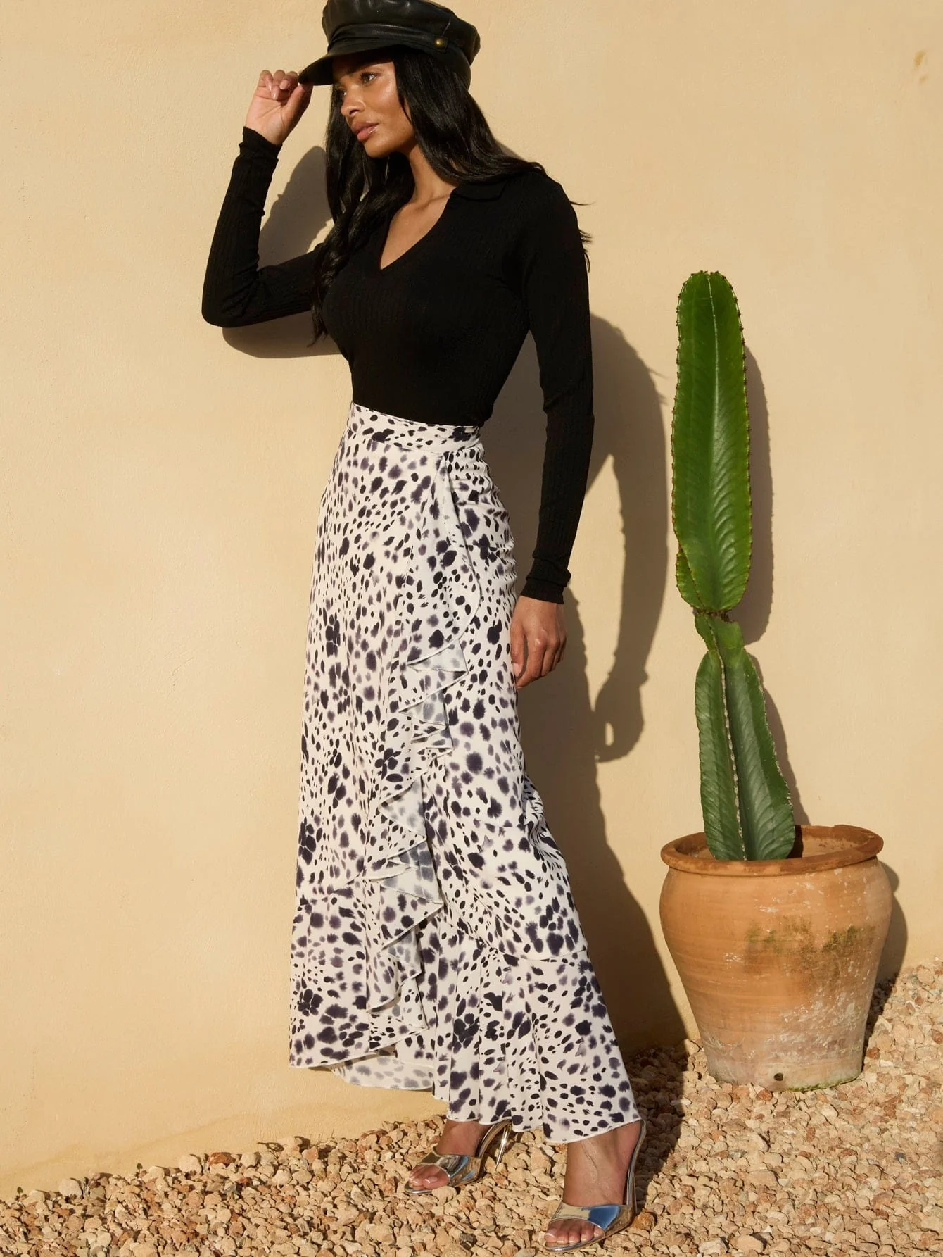 Haskell Skirt in Smudge Leopard - Image 4