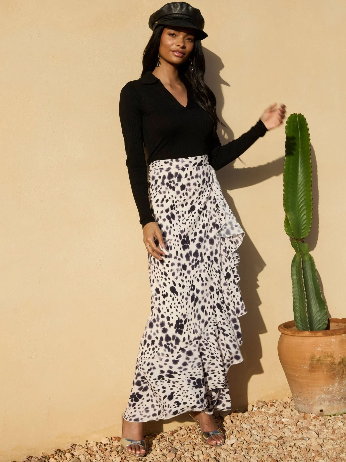 Haskell Skirt in Smudge Leopard - Image 5