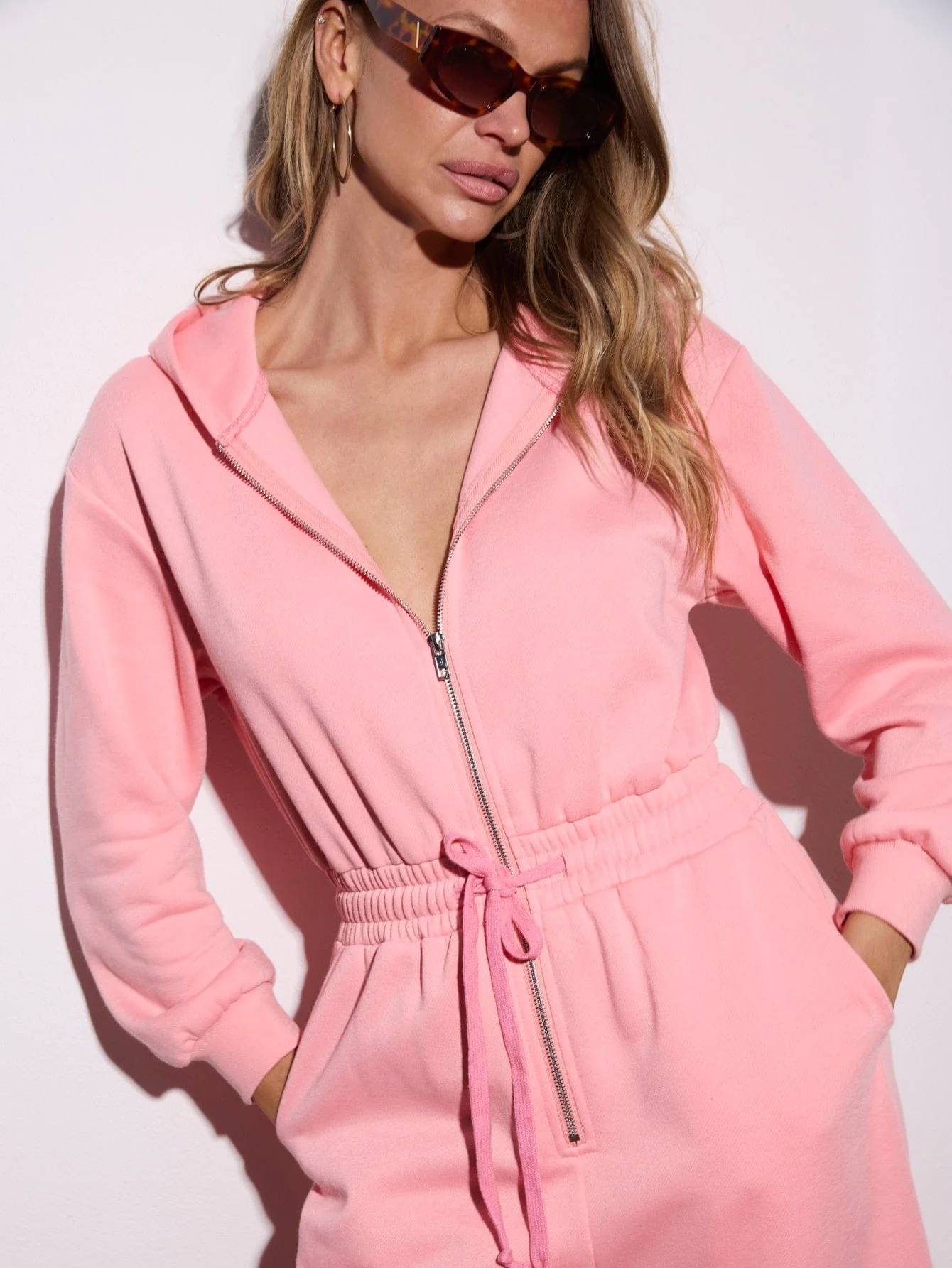 Harlow Jumpsuit in Blush Pink - Image 3