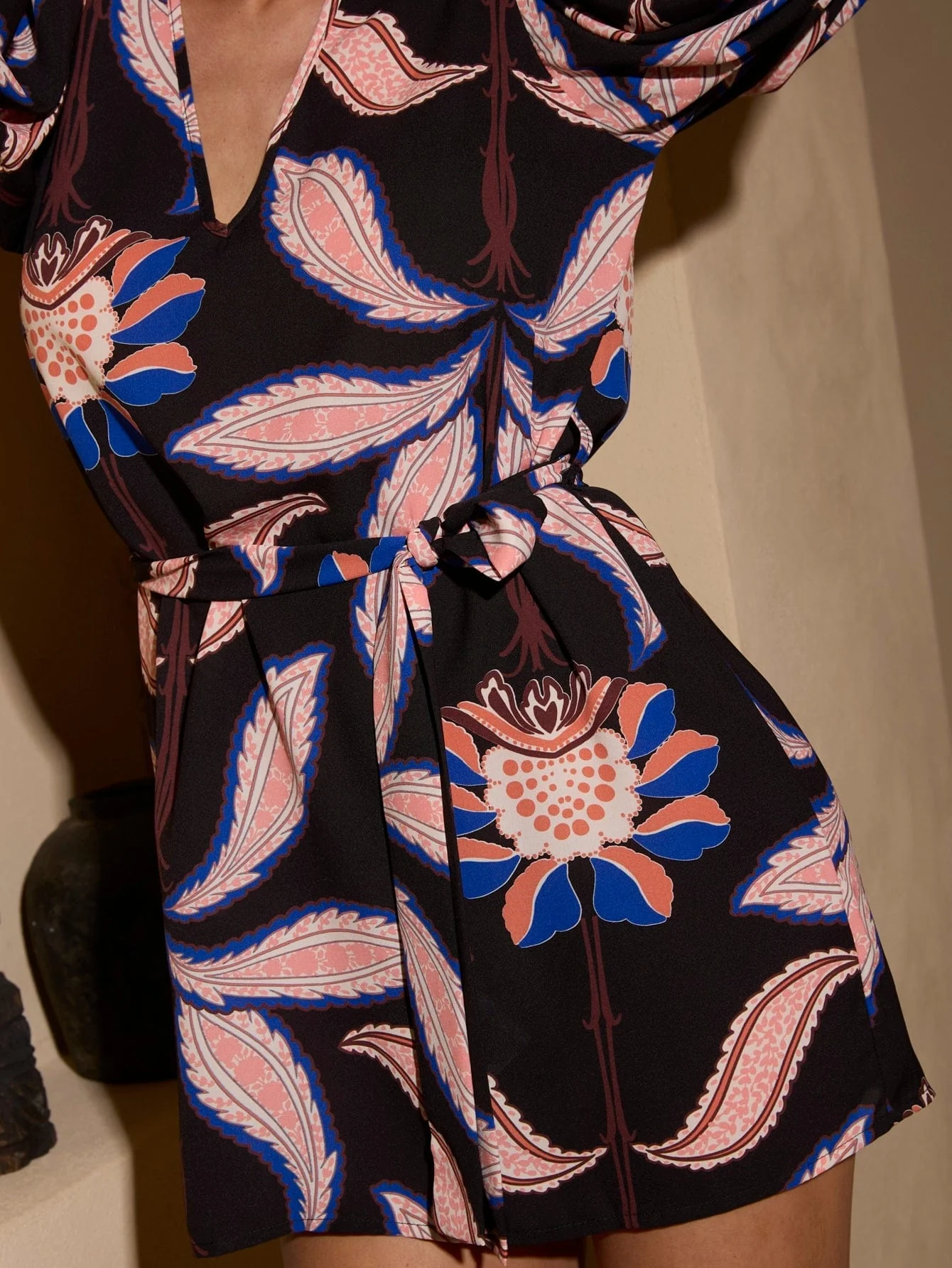 Callisto Dress in Midnight Floral - Image 4