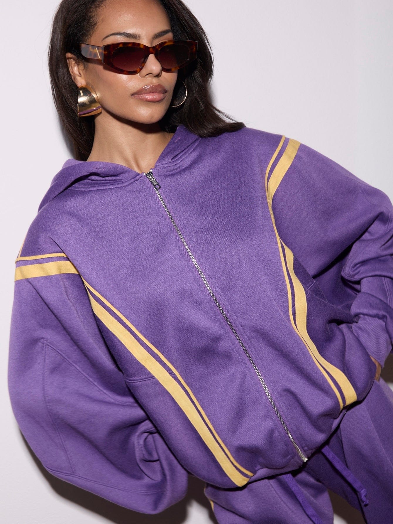 Zephyr Zip Hoodie in Purple