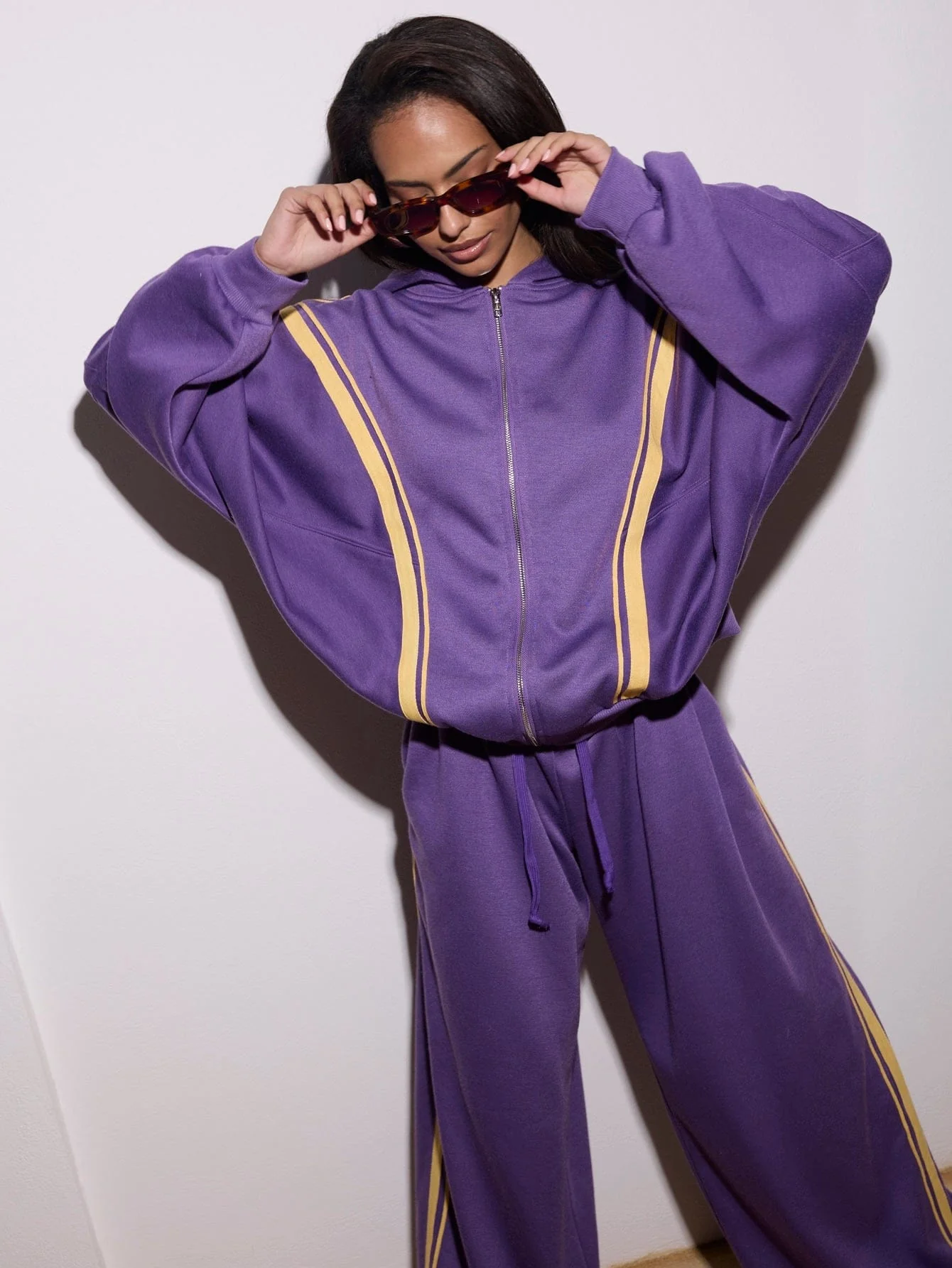 Zephyr Zip Hoodie in Purple - Image 3
