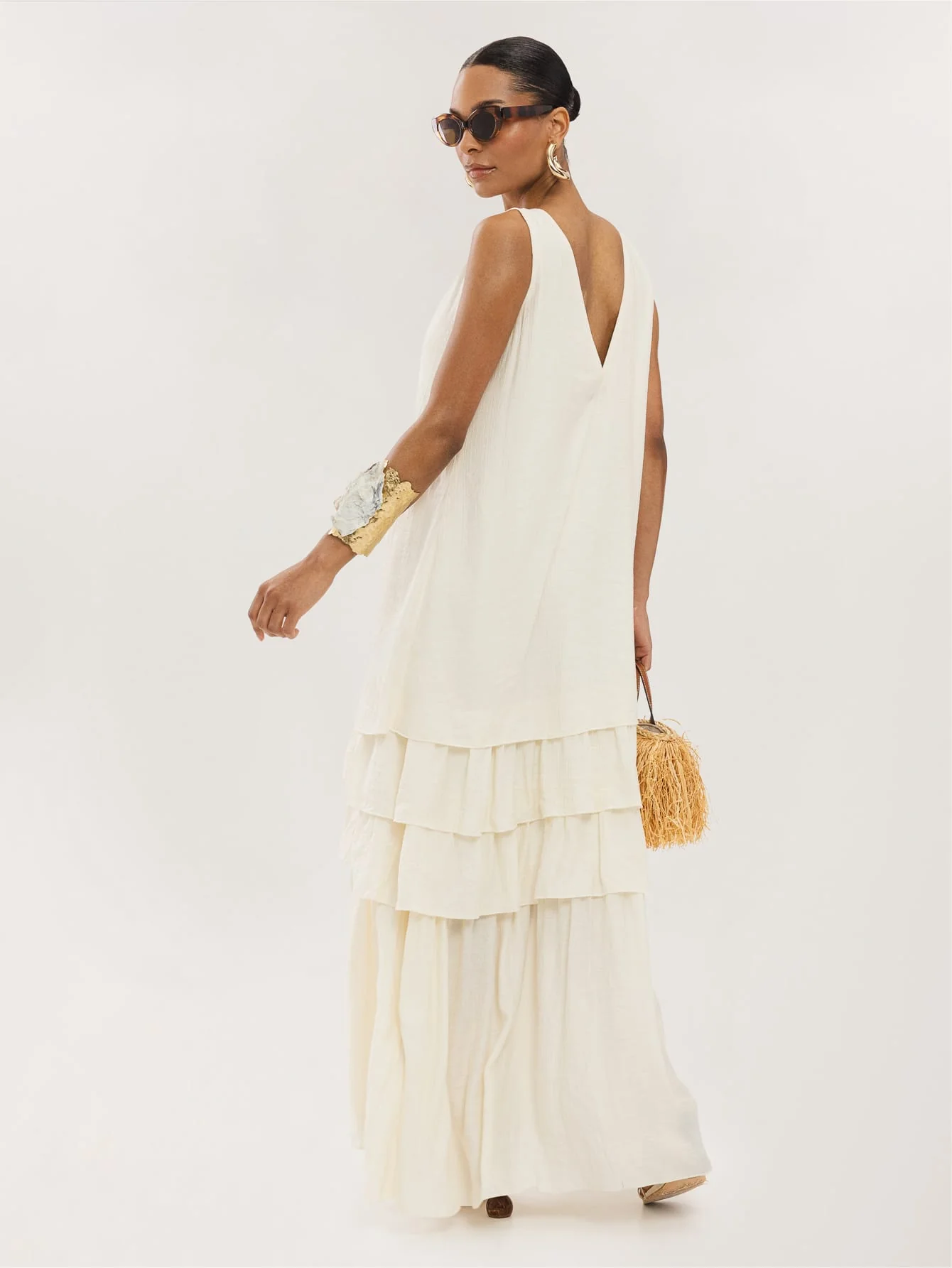 Tula Dress in Cream - Image 2