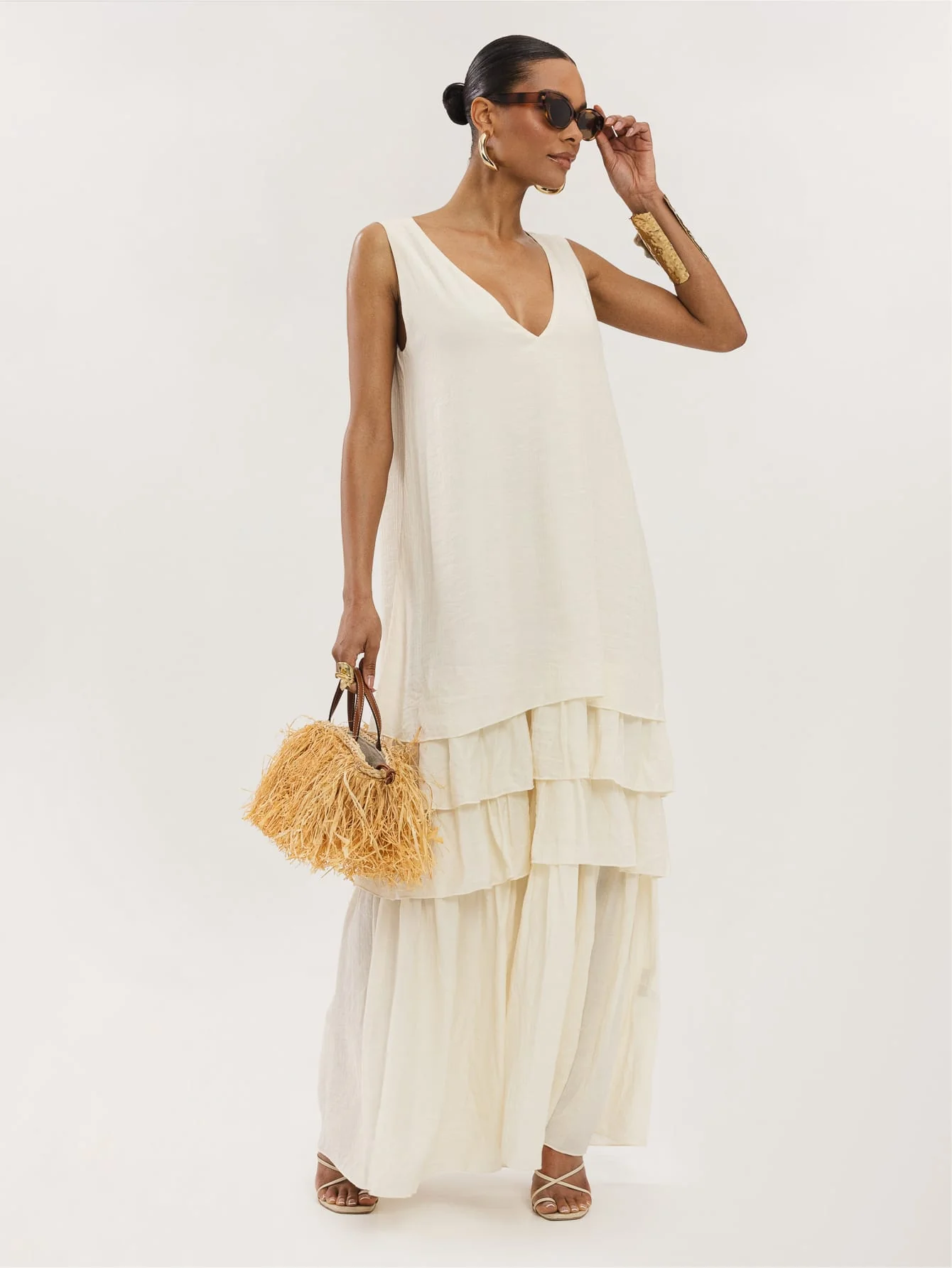 Tula Dress in Cream - Image 3