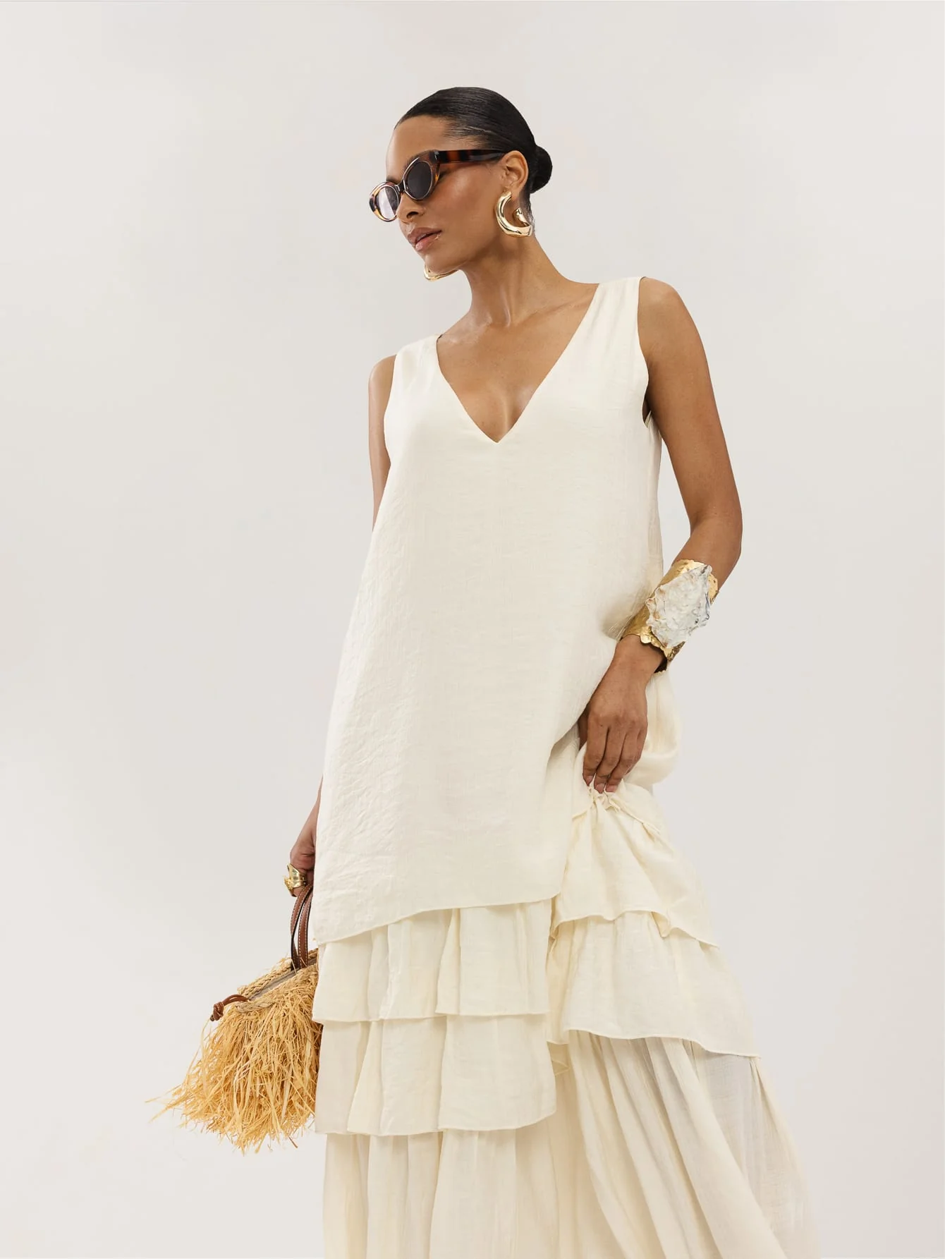 Tula Dress in Cream - Image 5