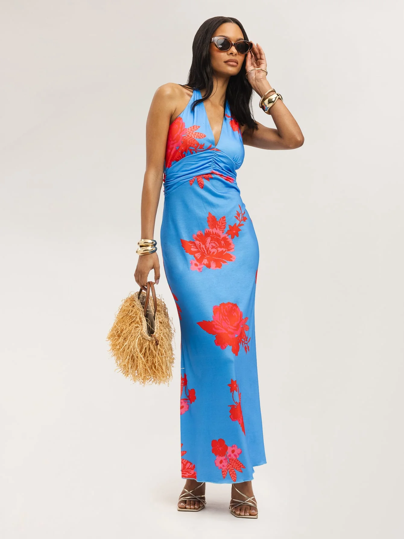 Muriel Dress in Blue Blossom