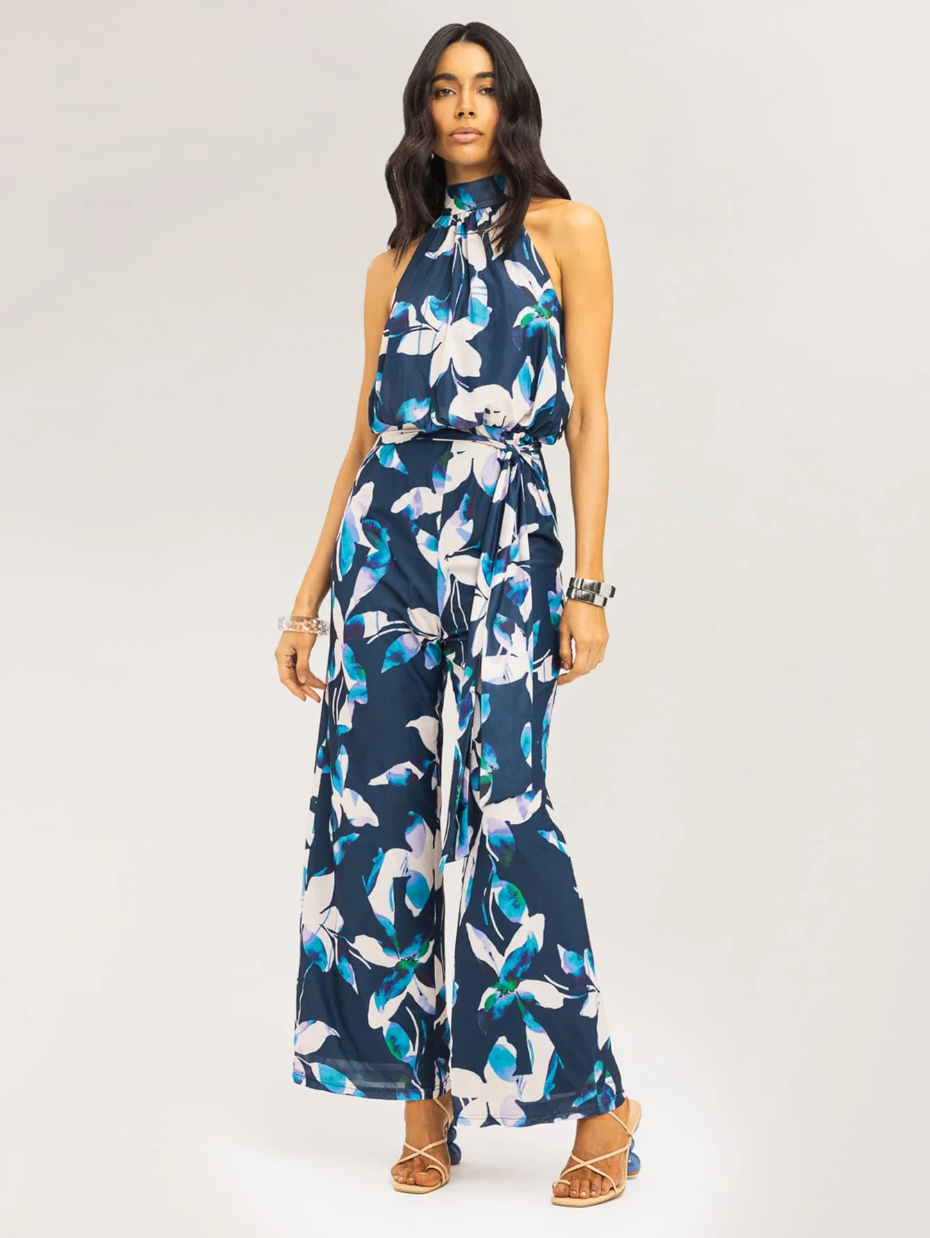 Cineraria Jumpsuit in Botanical Floral - Image 3