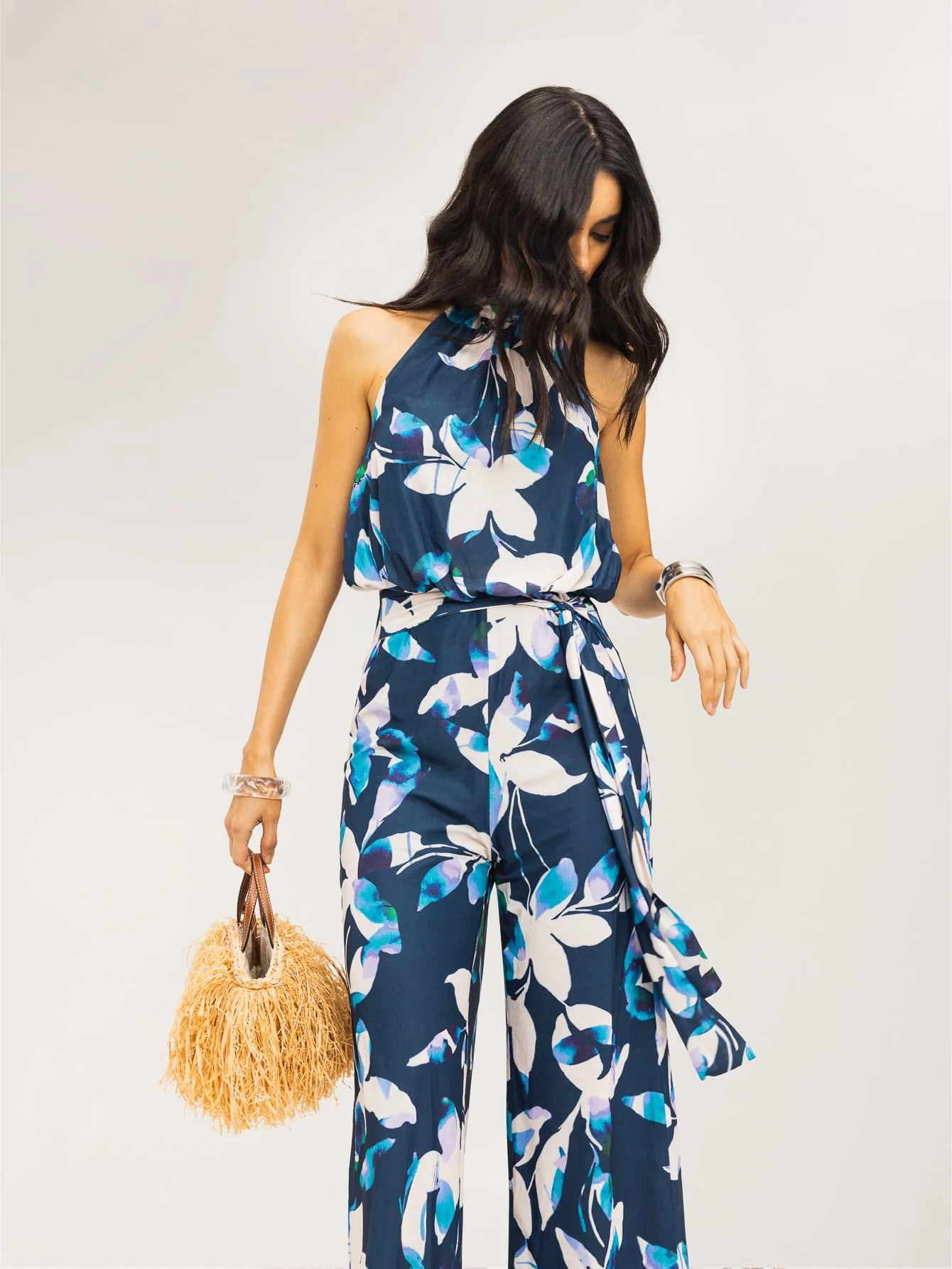 Cineraria Jumpsuit in Botanical Floral - Image 5
