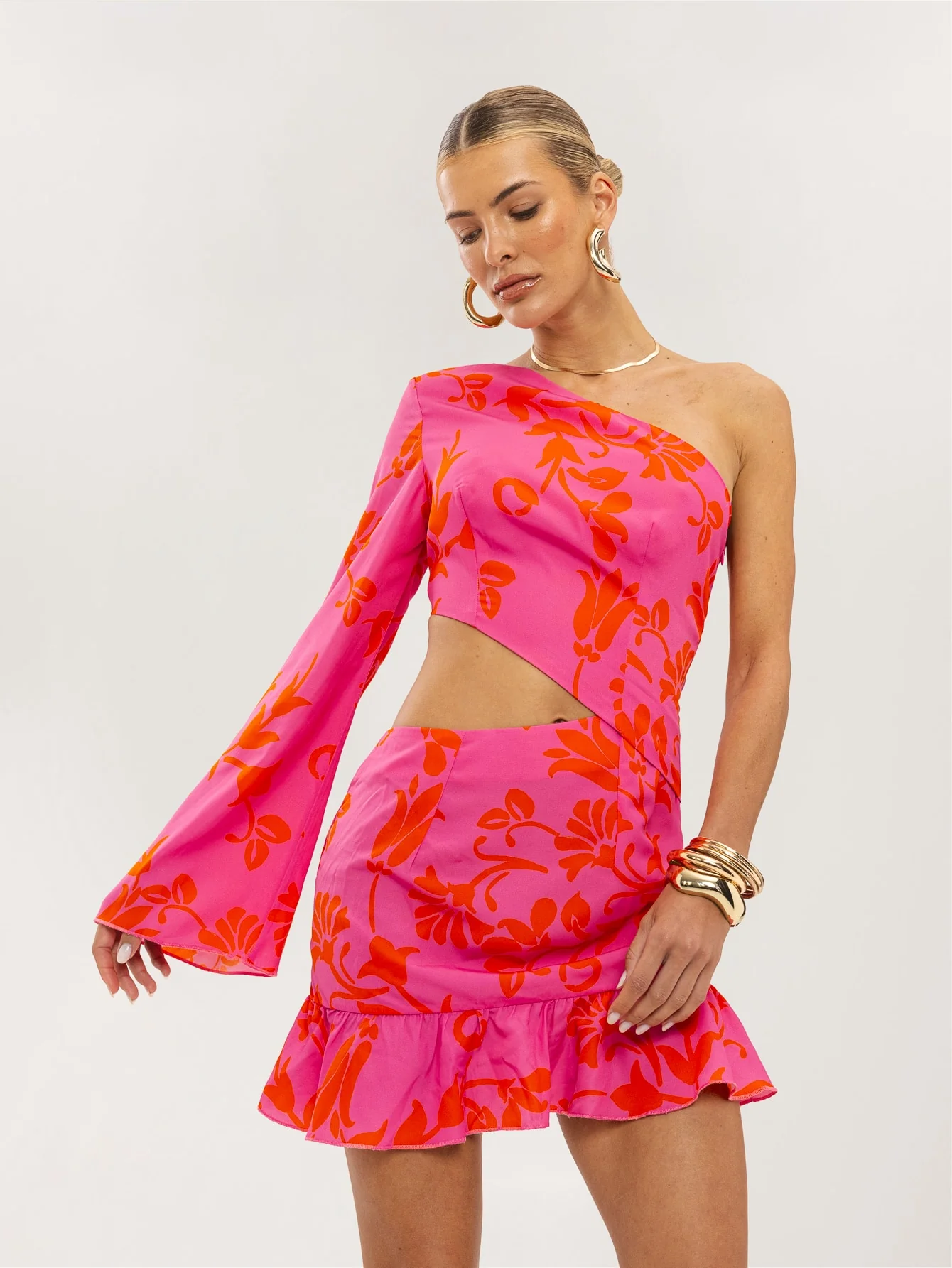 Avila Dress in Sunset Botanical - Image 3