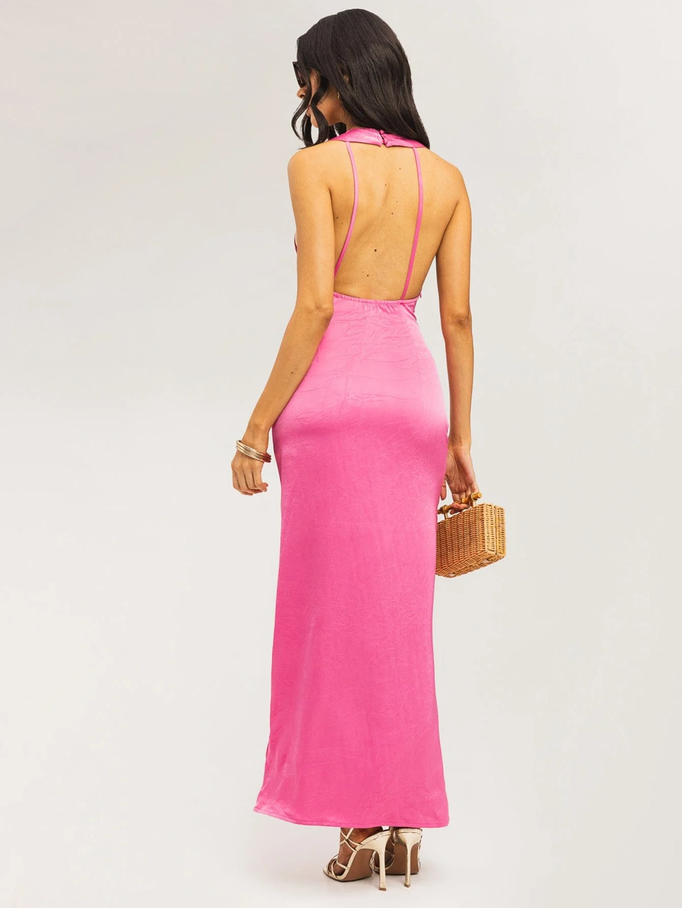 Citrina Dress in Bubblegum Pink - Image 2