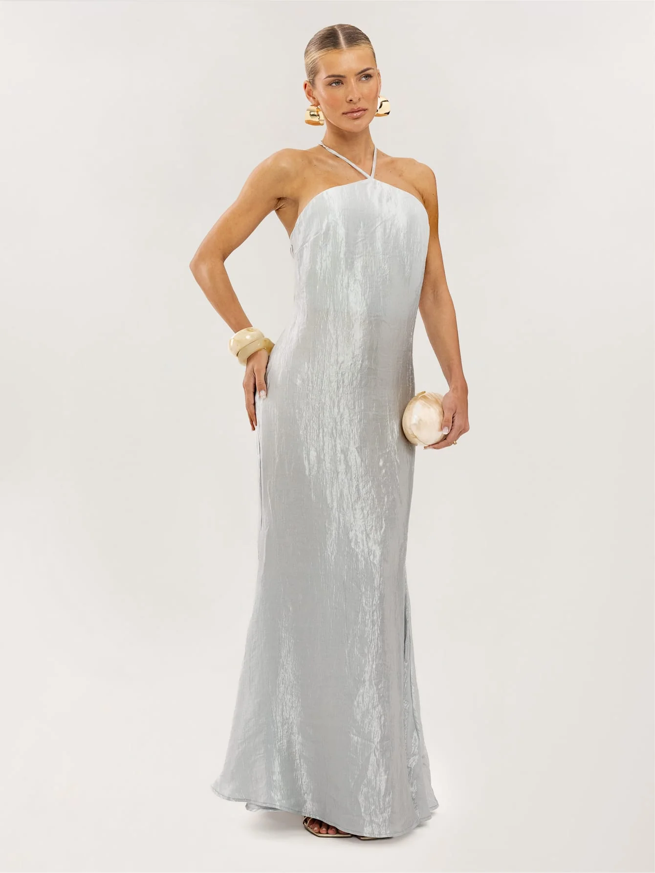 Fiorella Dress in Silver - Image 4