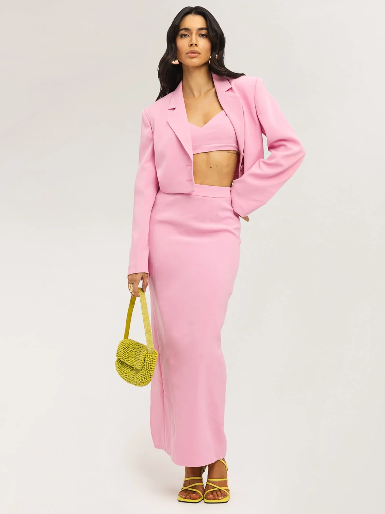 Hazara Three Piece Set in Pink - Image 4