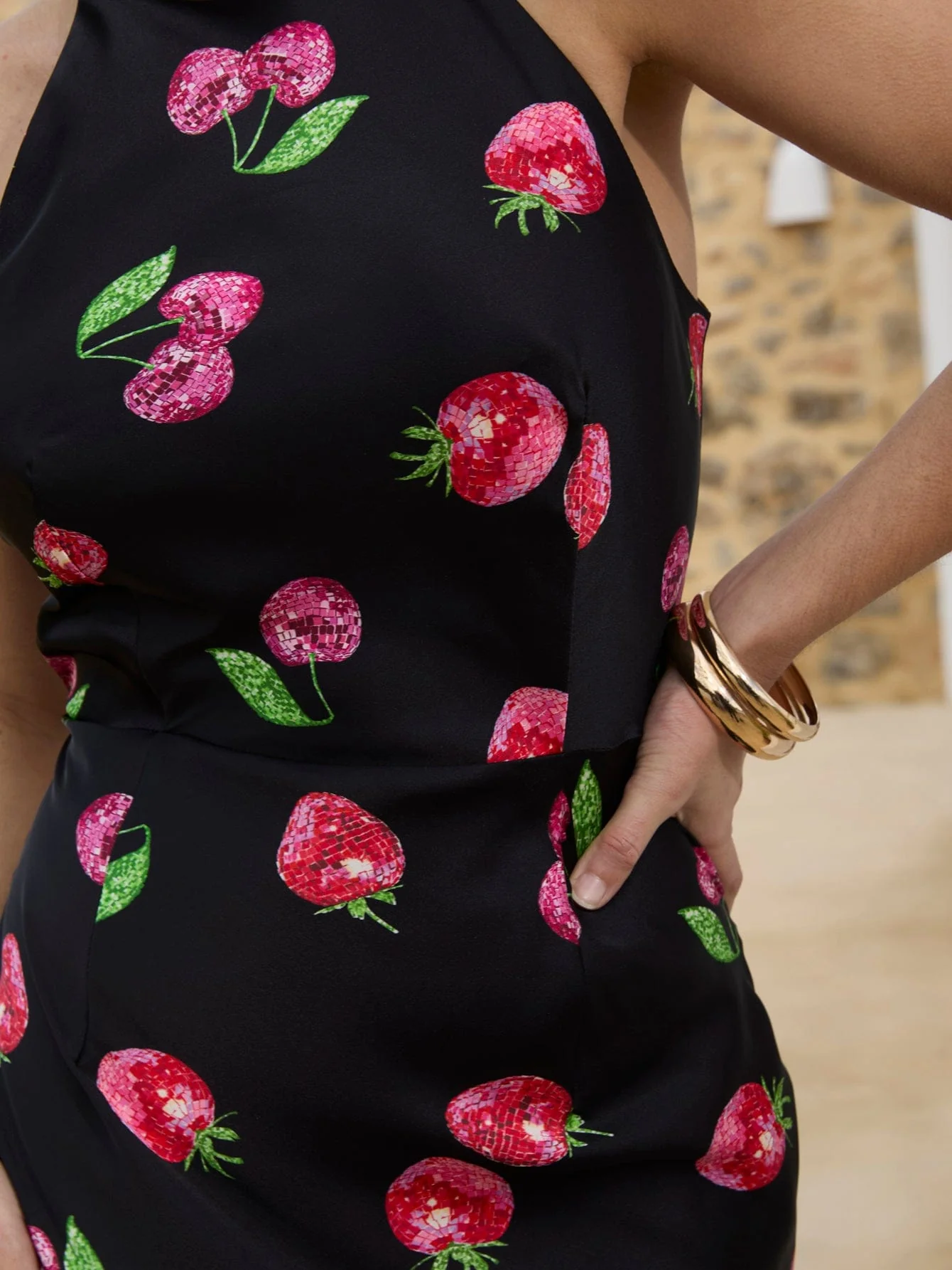 Cereza Dress in Disco Cherry - Image 5
