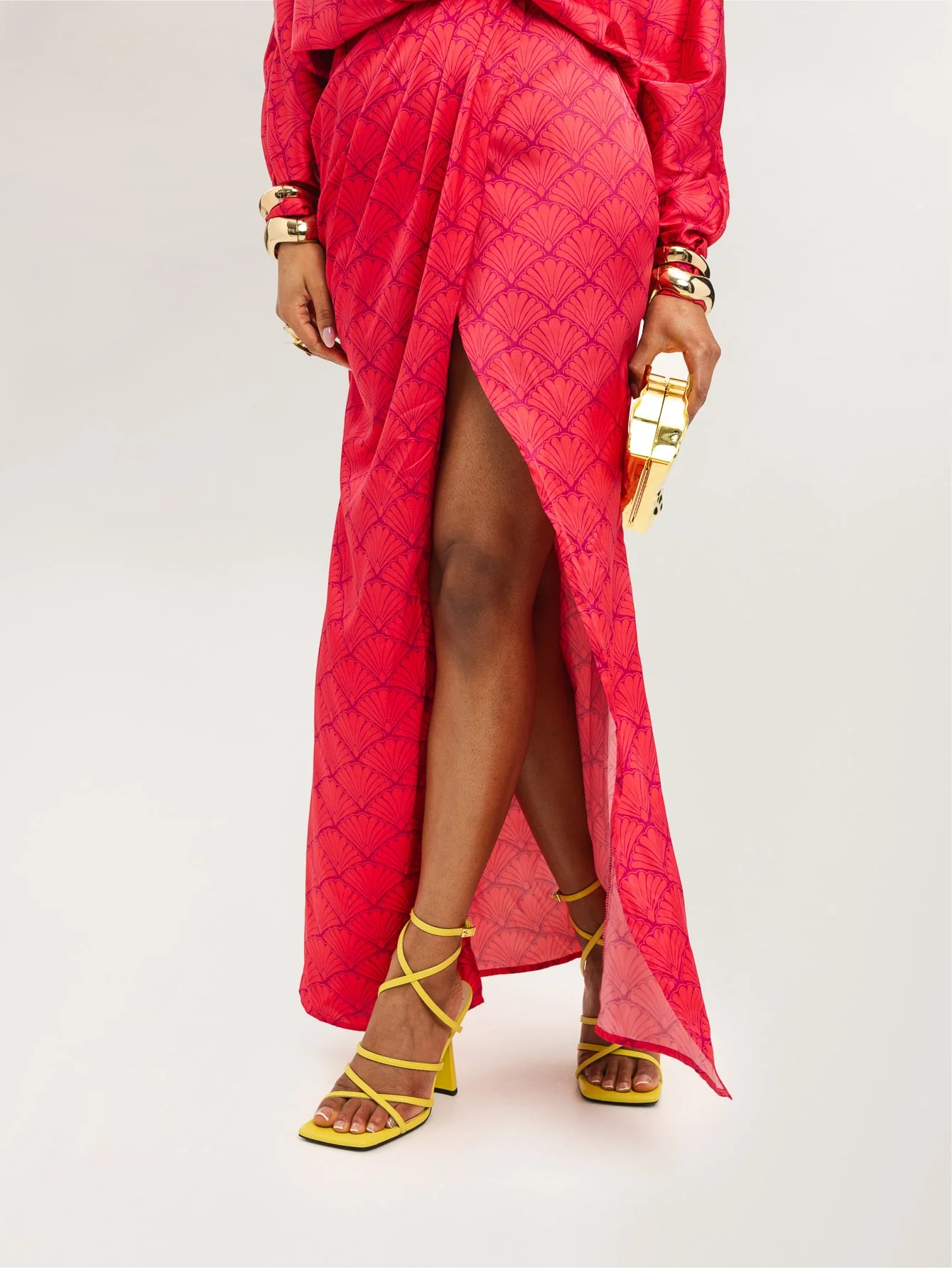 Jungala Wrap Dress in Sunset Shell - Image 5