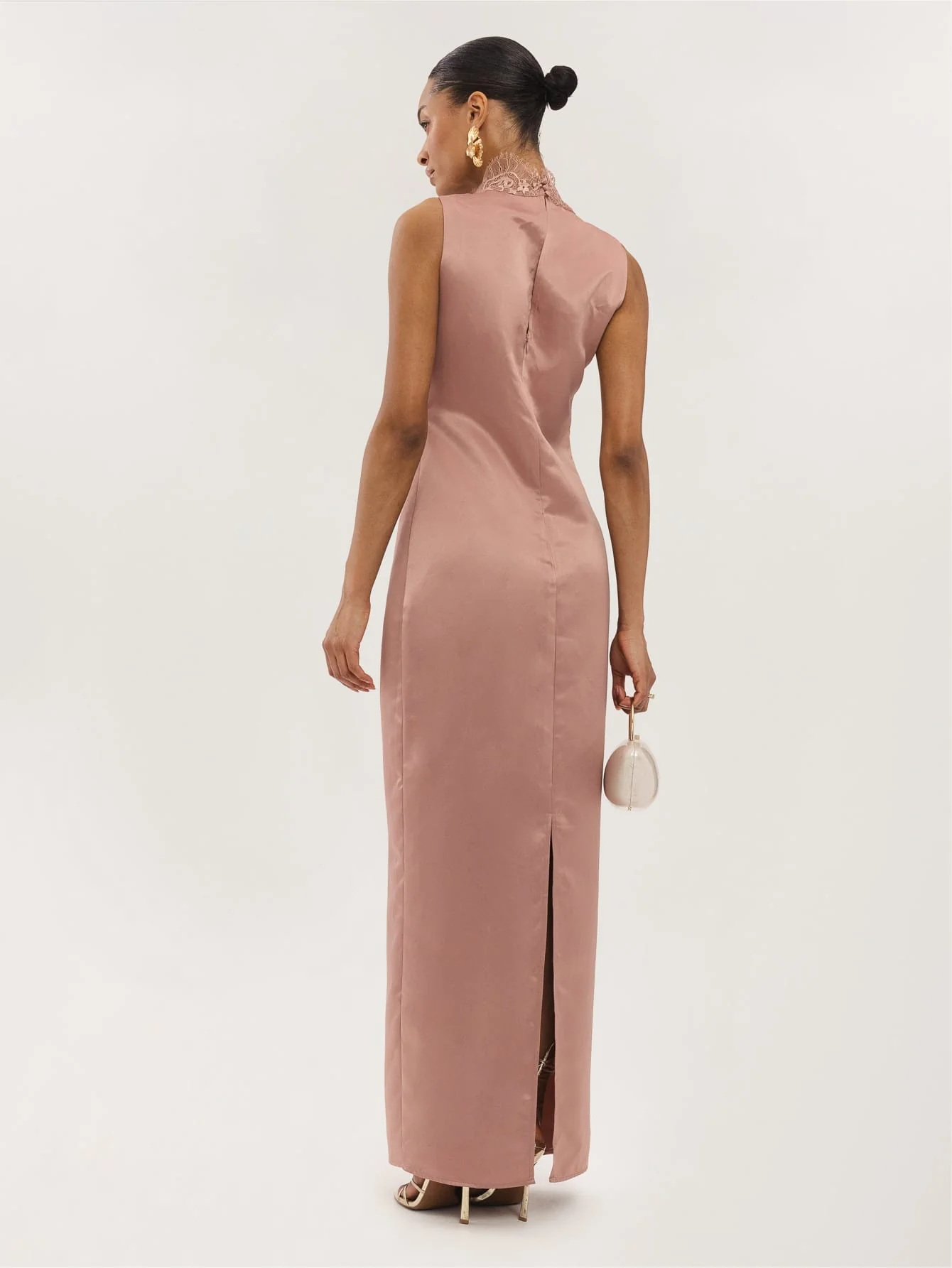 Iliana Dress in Rosy Beige - Image 2