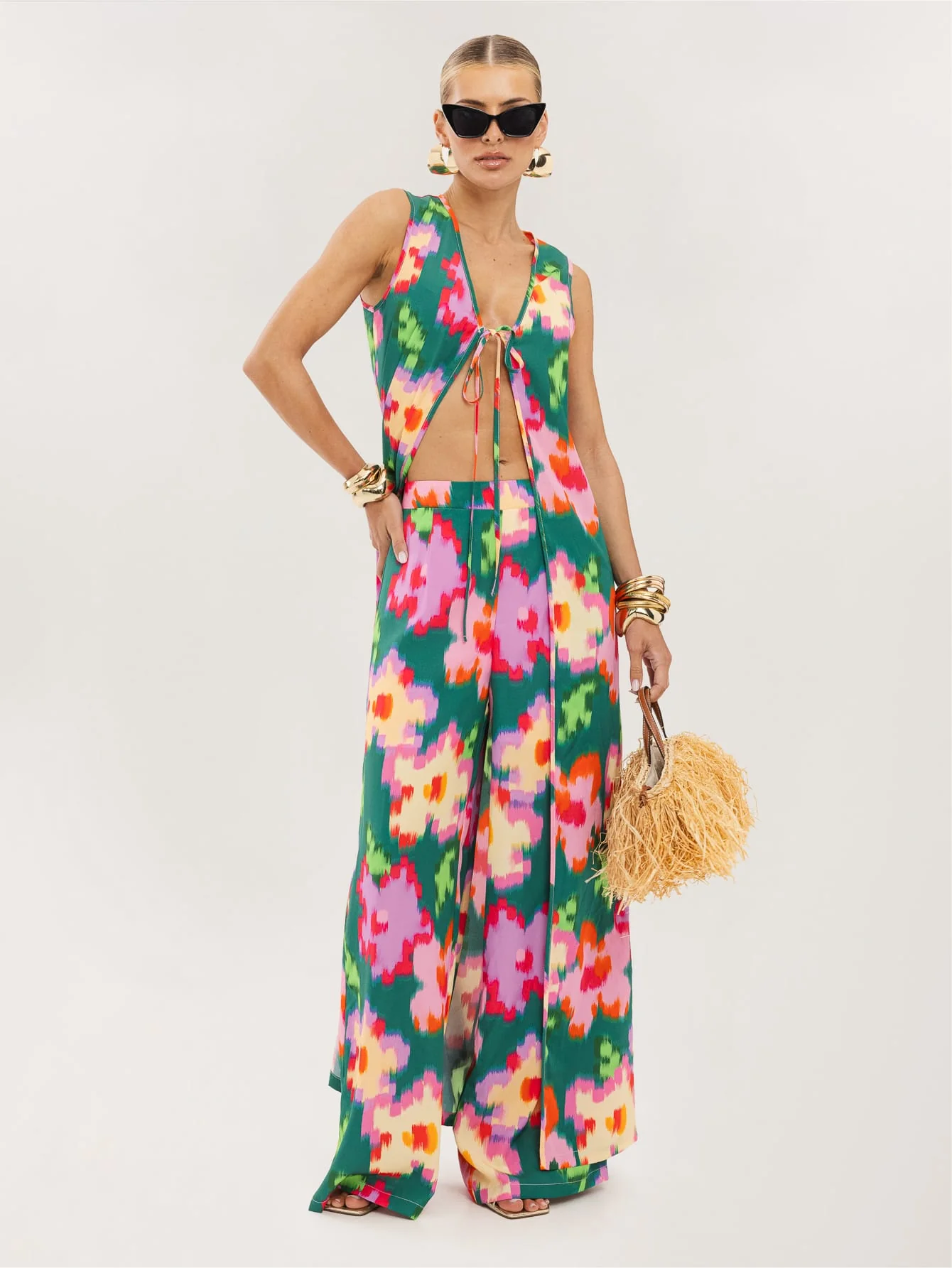 Calisto Co Ord in Abstract Bloom - Image 3