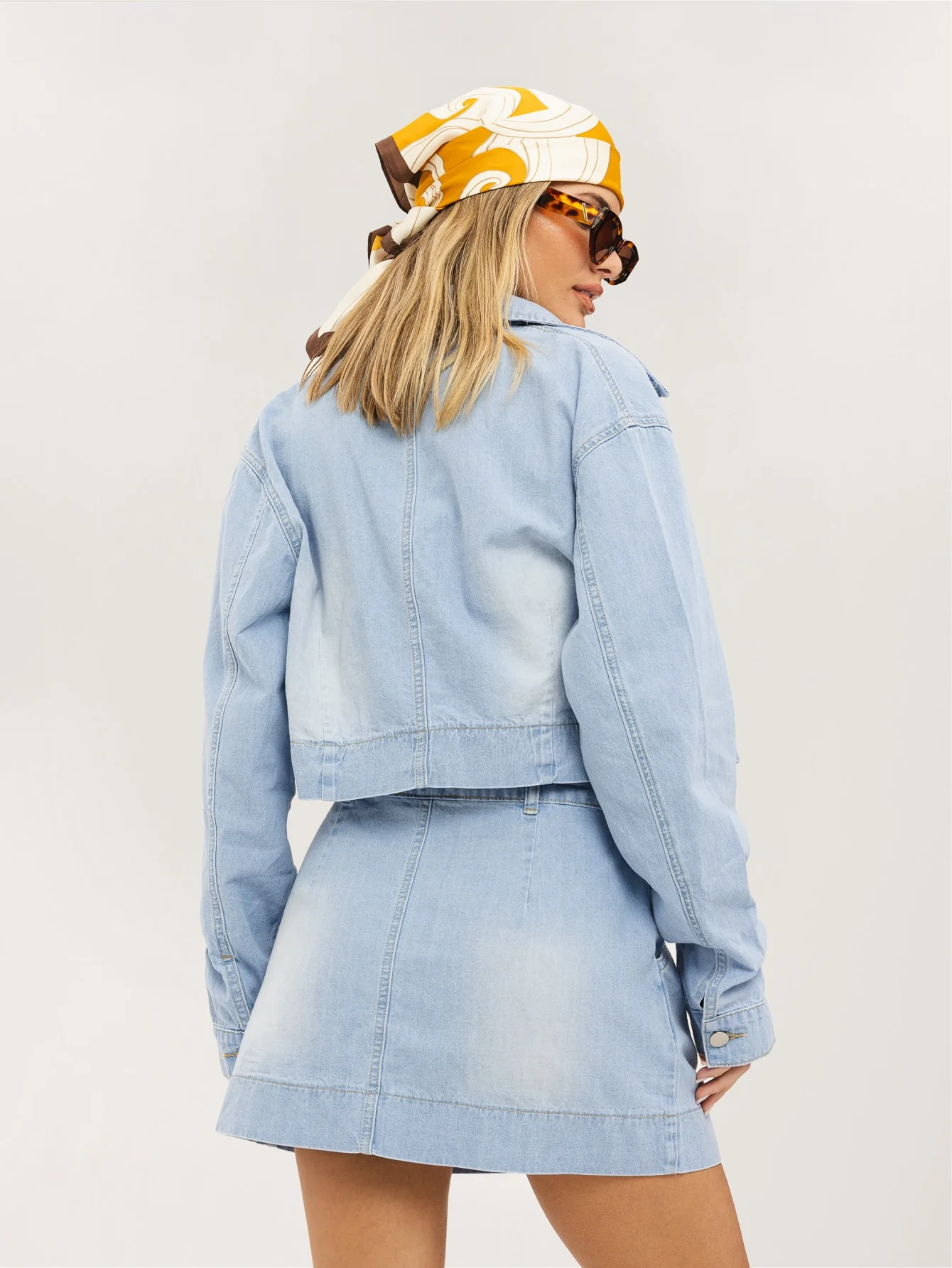 Romi Denim Co-Ord in Light Blue - Image 2