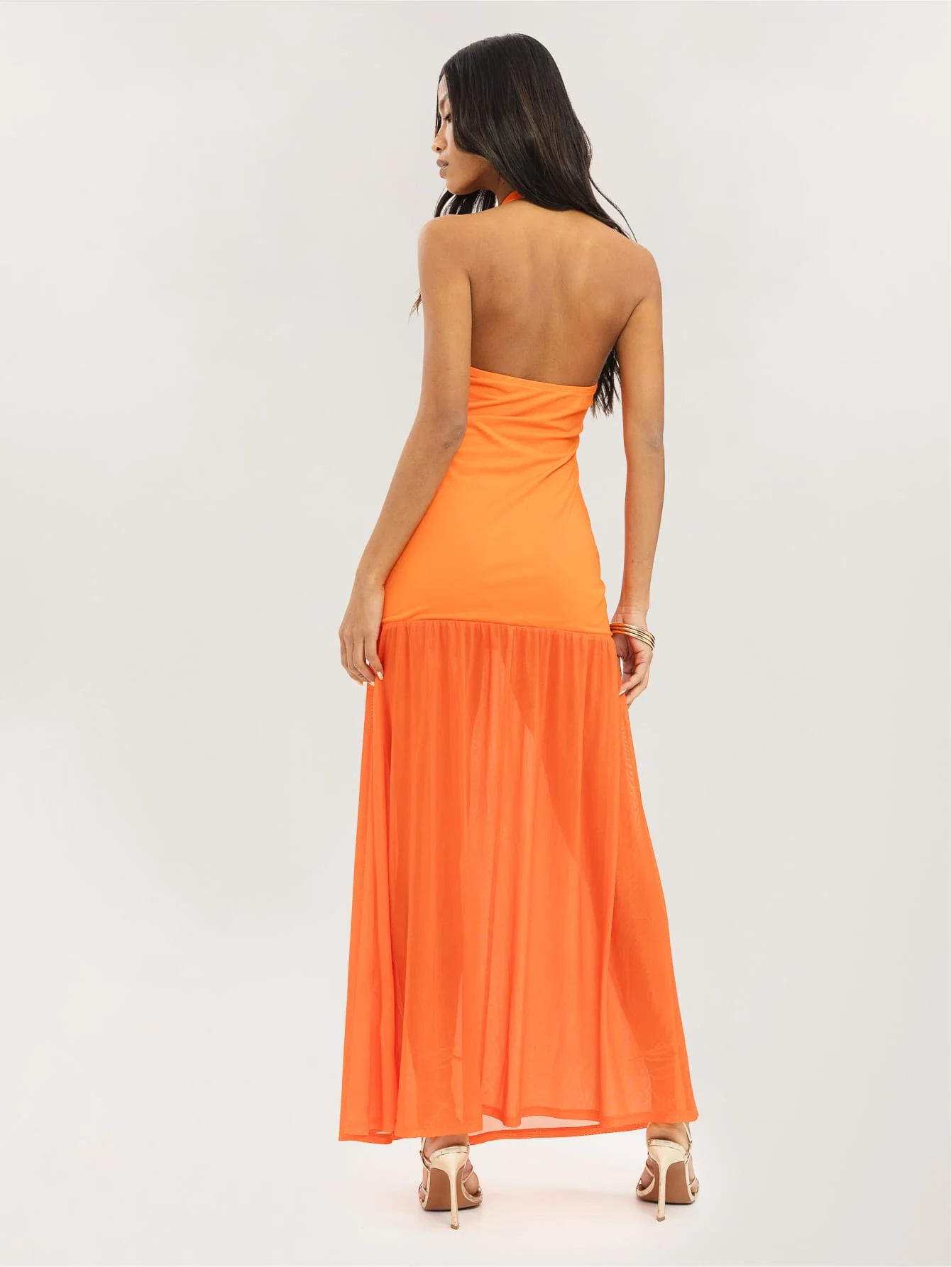 Mariah Dress in Tangerine - Image 2