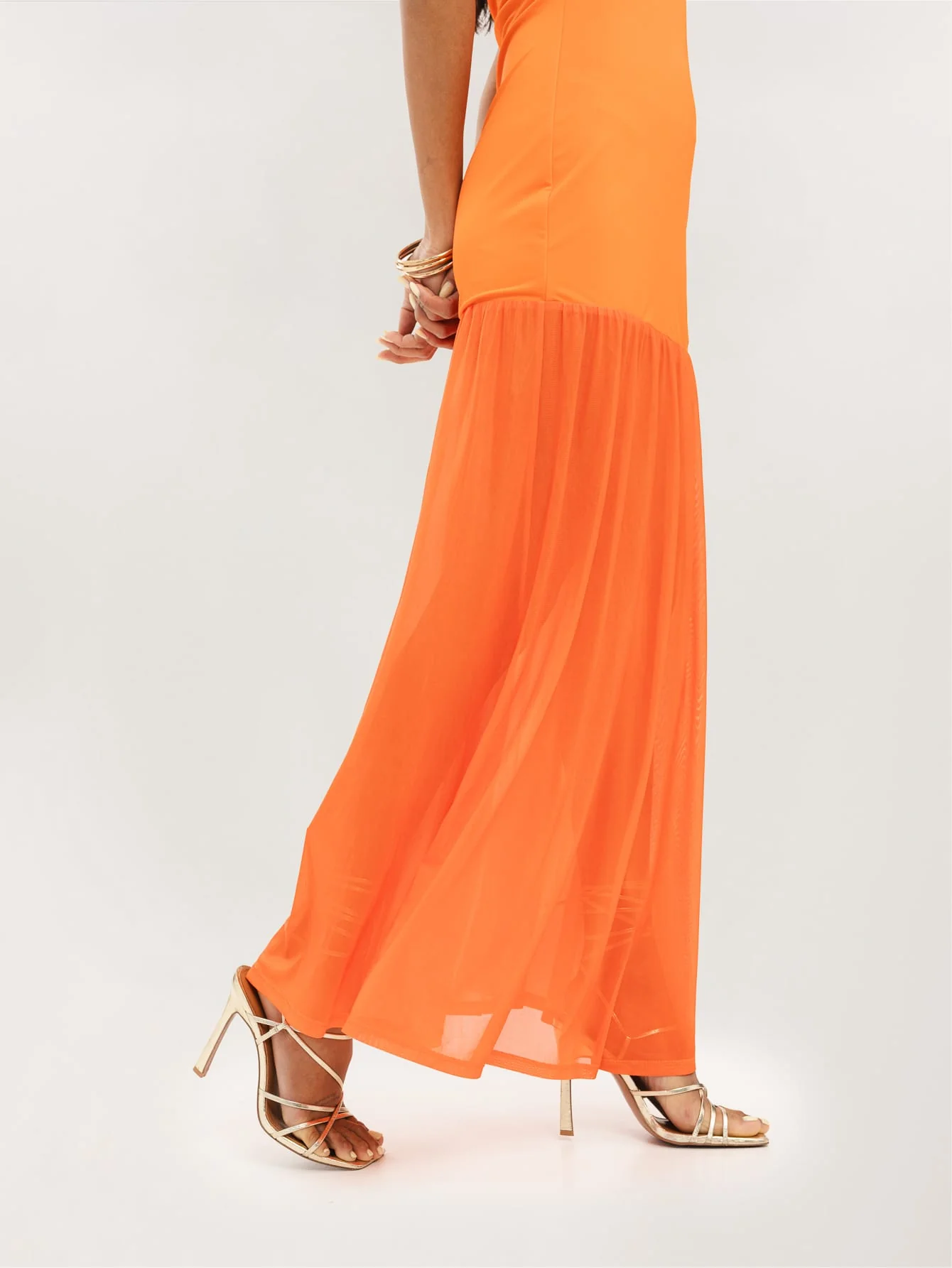 Mariah Dress in Tangerine - Image 4