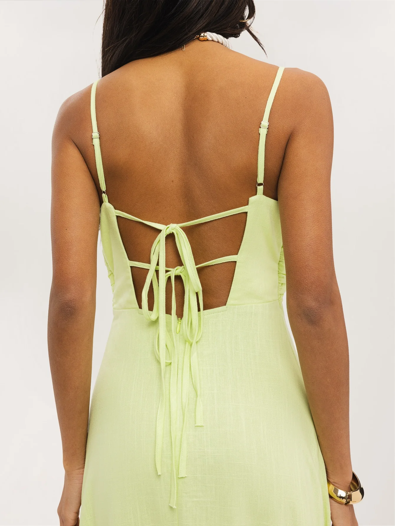Sirina Dress in Soft Green - Image 5