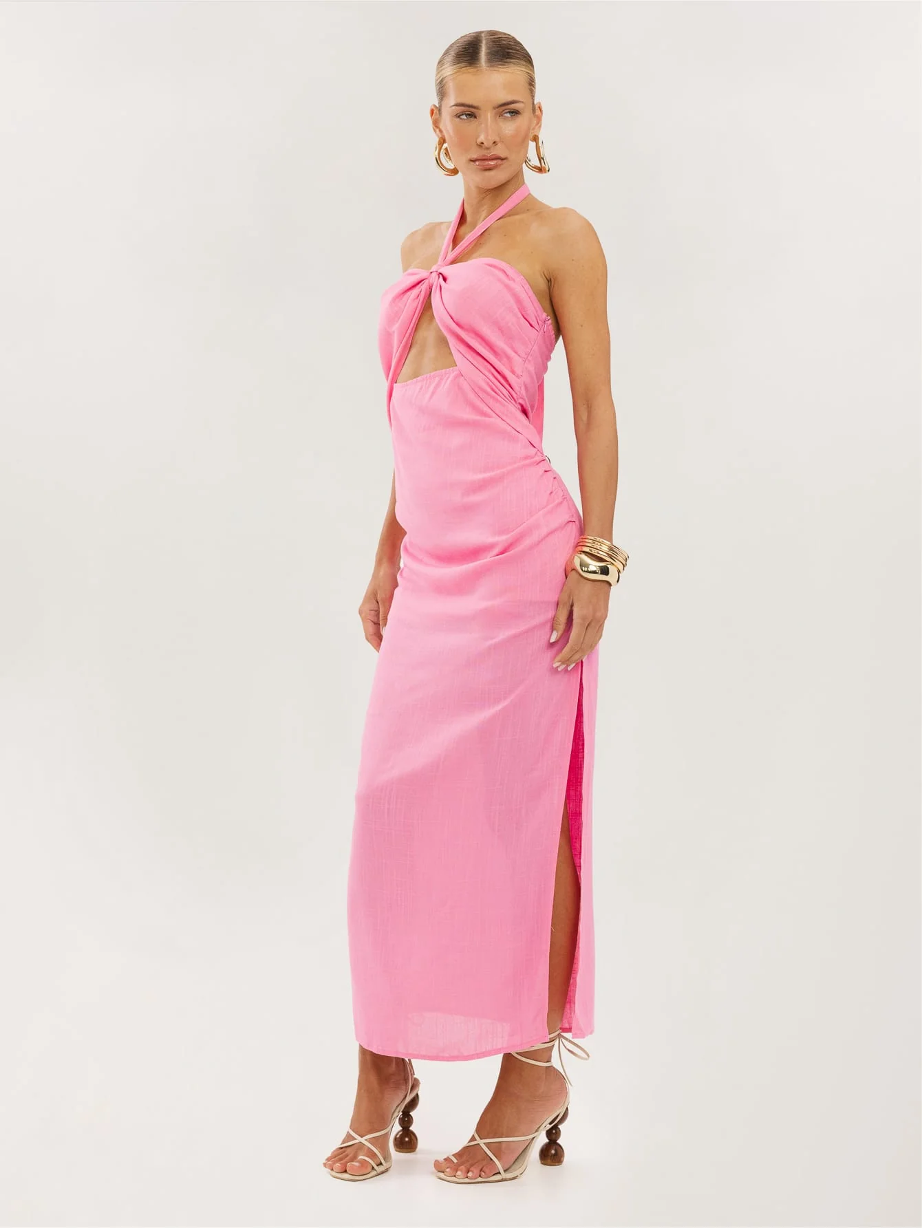 Antalya Dress in Candy Pink - Image 5