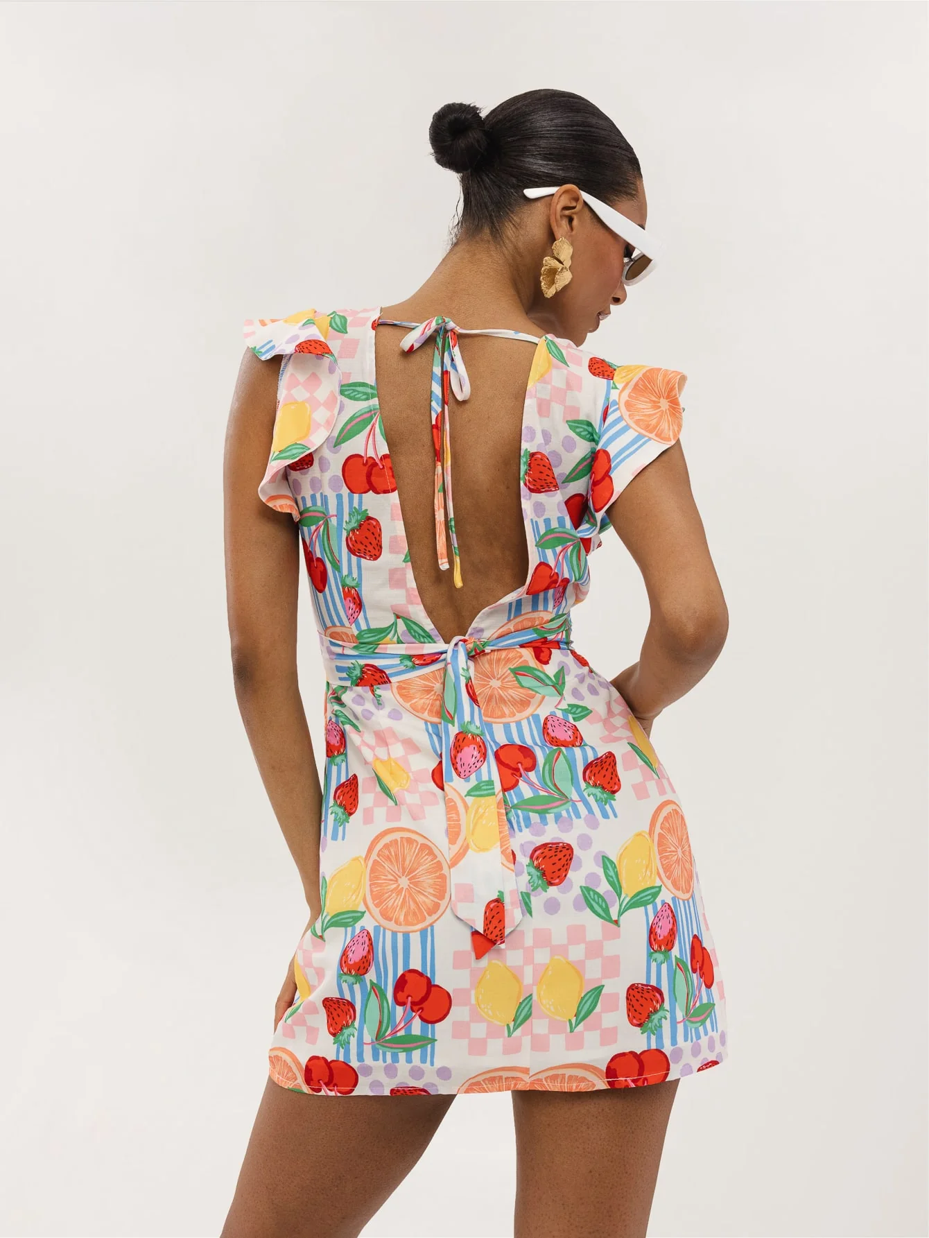 Calena Dress in Fruit Pastel - Image 2