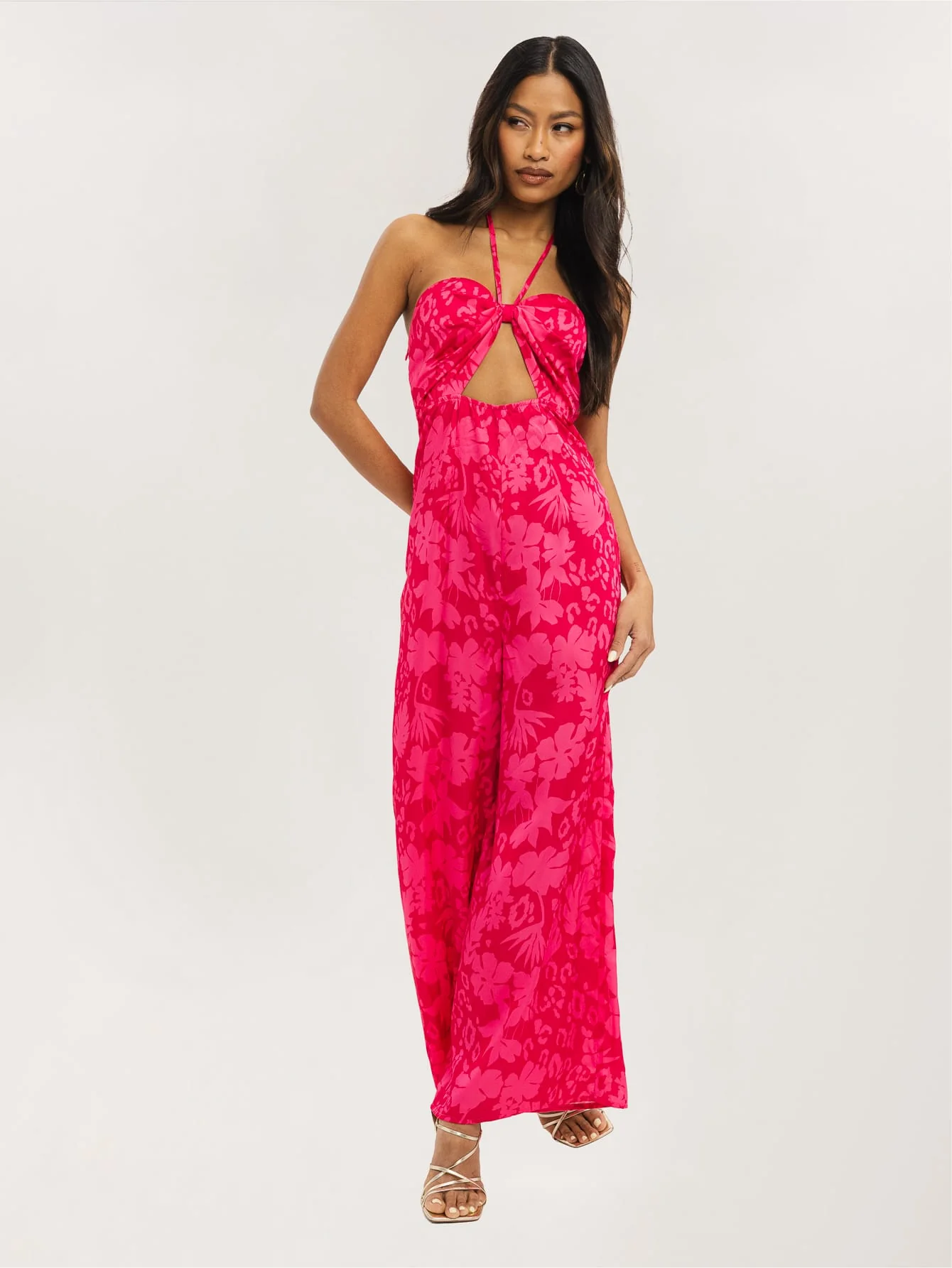 Ebony Jumpsuit in Pink Tropics - Image 3