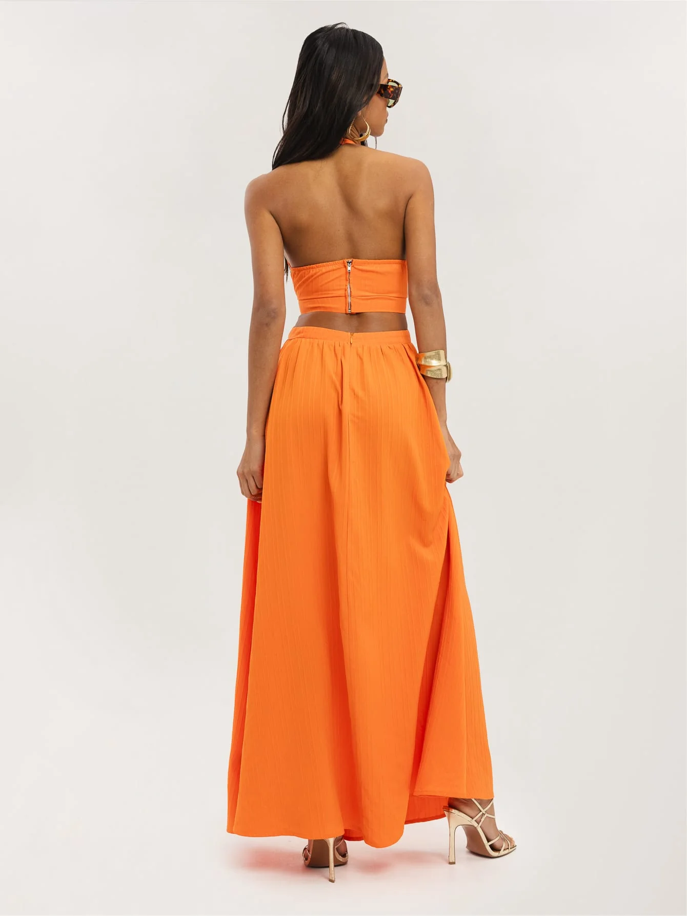 Stella Dress in Tangerine - Image 2