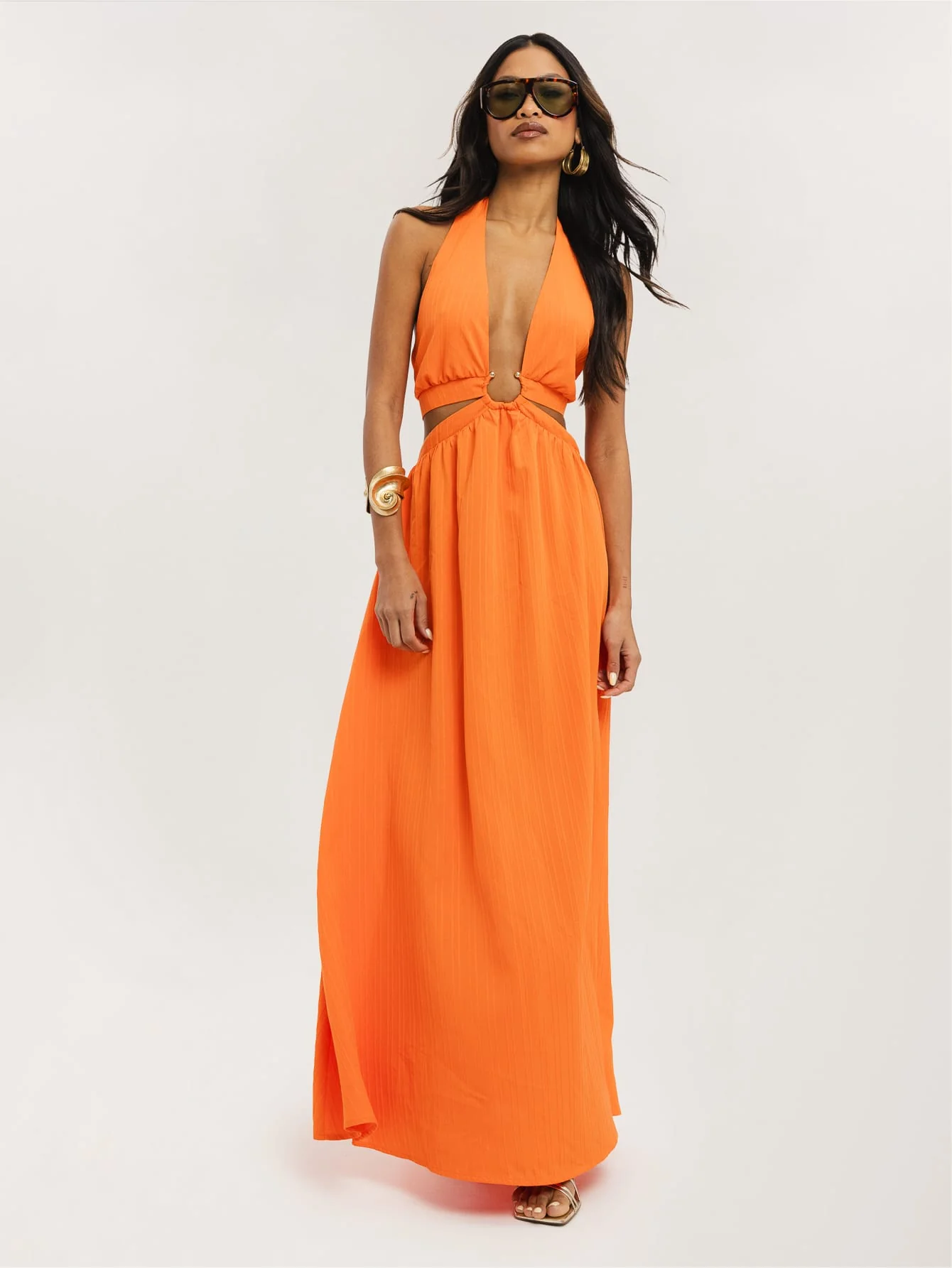 Stella Dress in Tangerine - Image 3