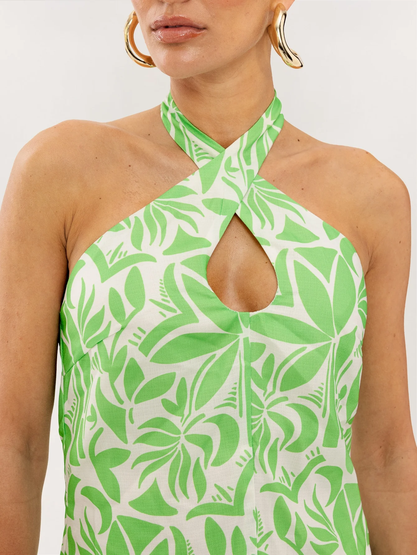 Solara Dress in Green Palm - Image 3