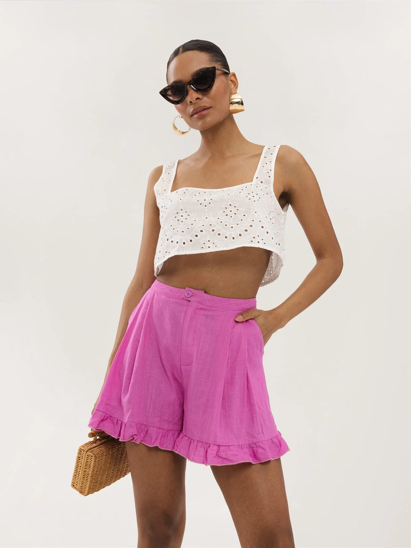 Neroli Shorts in Hot Pink - Image 3