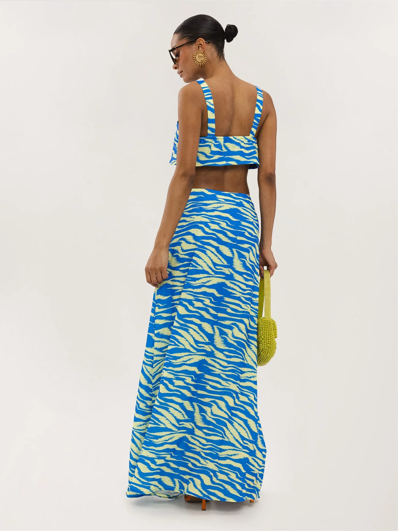 Pippa Co-Ord in Blue & Yellow Zebra - Image 6