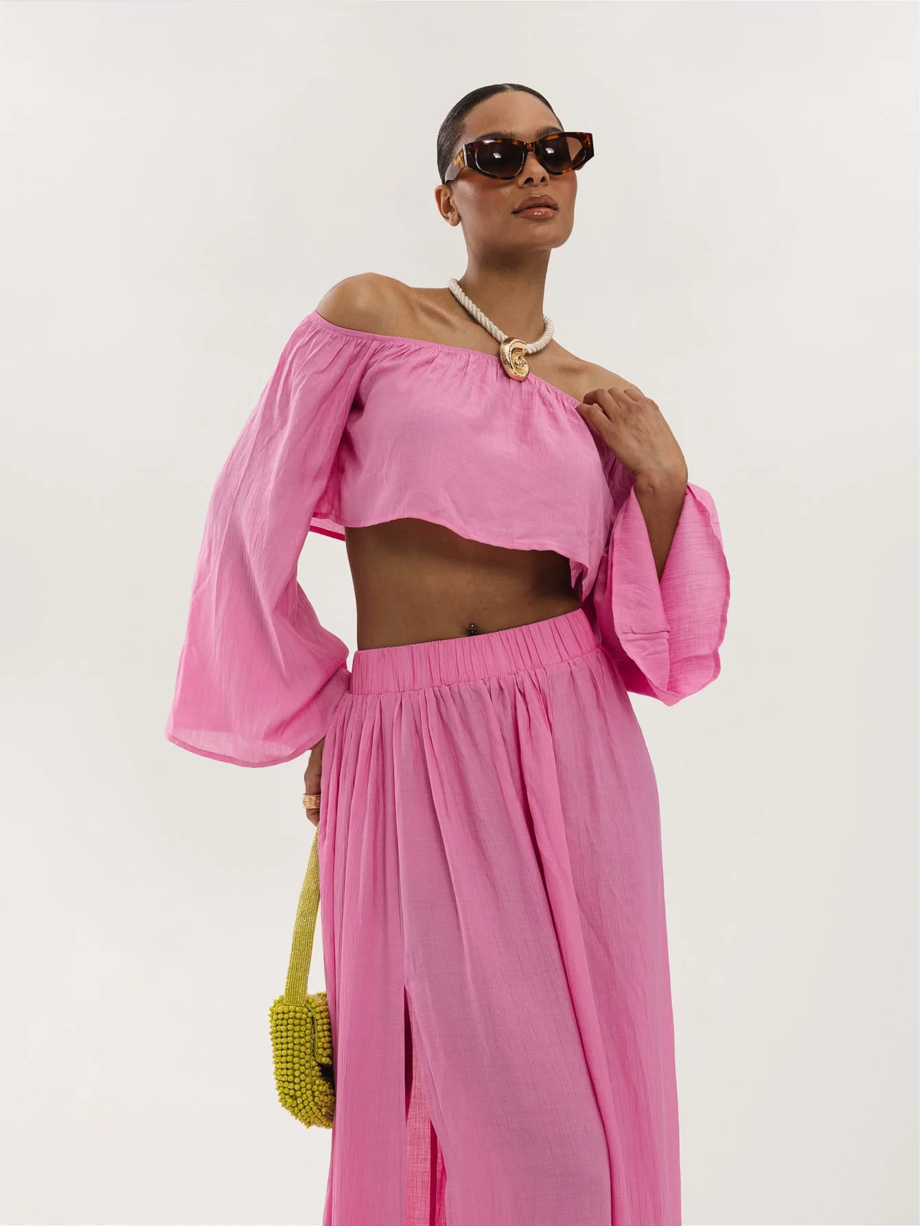 Rubina Co-Ord in Bubblegum Pink - Image 3