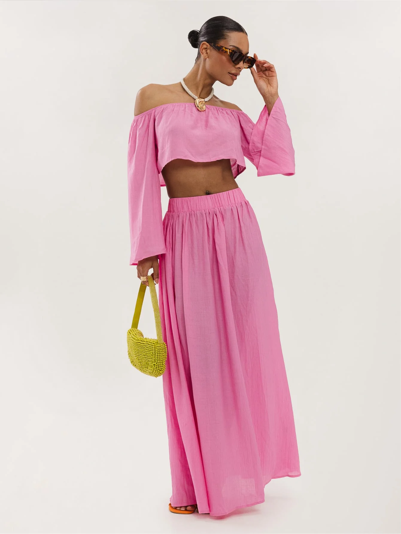 Rubina Co-Ord in Bubblegum Pink - Image 4